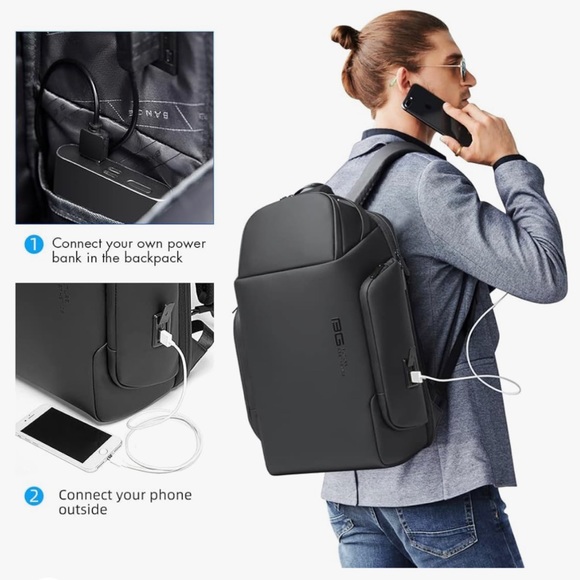 BANGE Smart Backpack,Business Laptop Backpacks for 15.6 INCH Travel Waterproof - Picture 7 of 8